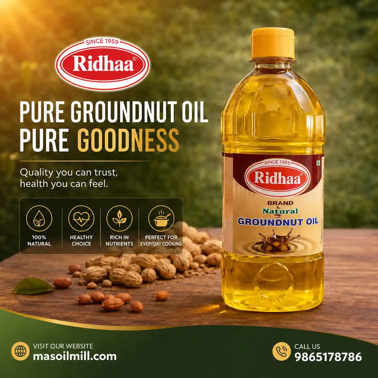 Groundnut oil manufacturer in Coimbatore
